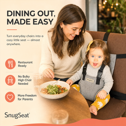 SnugSeat™ – Keep Baby Safe & Secure in Any Chair